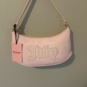 Juicy Couture baby pink shoulder bag and wallet